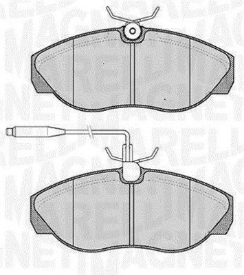 MAGNETI MARELLI Piduriklotsi komplekt,ketaspidur 363916060789